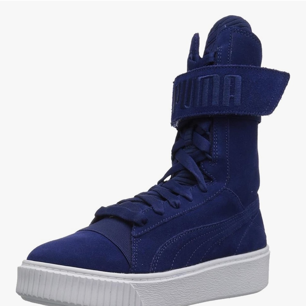 Puma Women's High-Top Sneakers - Navy Blue